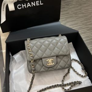 Replica CHANEL Classic Flap 17cm Grey