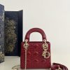 Replica Lady Dior Mini Red Patent