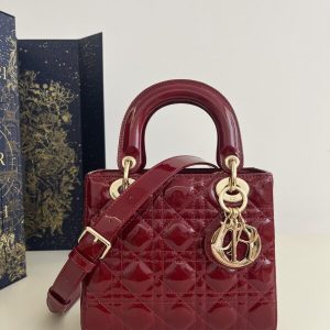 Replica Lady Dior Patent Red