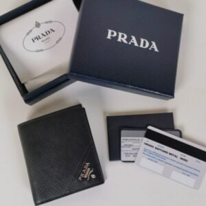 Replica Prada Saffiano Short Wallet