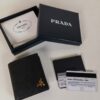 Replica Prada Saffiano Short Wallet Golden