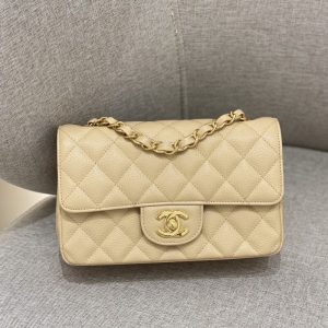 Replica CHANEL Classic Flap 20cm Apricot