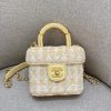 Replica CHANEL Tweed Handle Crush Small Apricot
