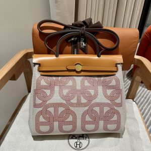 Replica Hermès Herbag 31Cm Circuit Orange