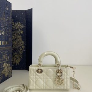 Replica Dior Lady D – Joy Mini Bag White Patent