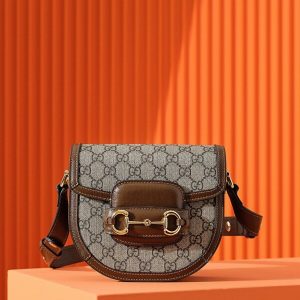 Replica Gucci Horsebit 1995 Semi – Circular Canvas