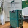 Replica Goyard Bourget Travel Suitcase Green
