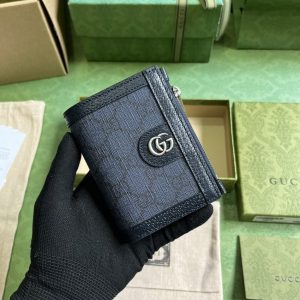 Replica Gucci Ophidia Compact Wallet Black