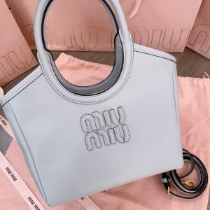 Replica Miu Miu Ivy Small Tote Grey