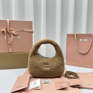 Replica Miu Miu Wander Wool Brown