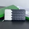Replica Bottega Veneta Zip Long Wallet White&Blue