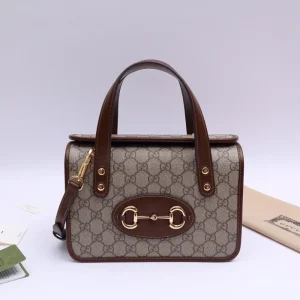 Replica GUCCI HORSEBIT 1955 MINI CANVAS TOTE IN NEUTRALS