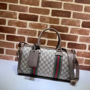 Replica Gucci Small Ophidia GG Web Duffle Bag