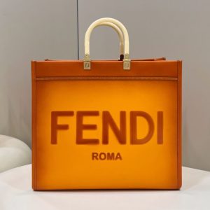 Replica Fendi Peekaboo Tote Orange