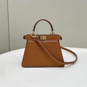 Replica Fendi Peekaboo Mini Brown
