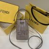 Replica Fendi Tresor Mini Bucket Grey