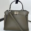Replica Fendi Peekaboo Small Dark Grey