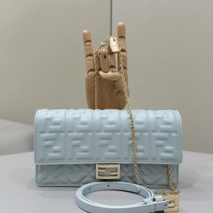 Replica Fendi Baguette Small Sky Blue