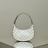 Replica Celine Triomphe Moon Bag White