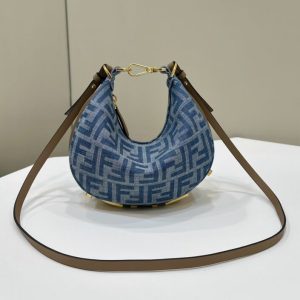 Replica Fendi Fendigraphy Small Denim Blue