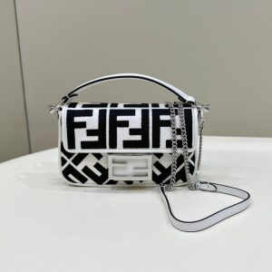 Replica Fendi Baguette Small White