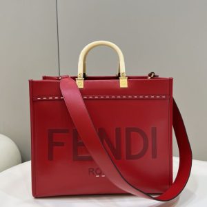 Replica Fendi Peekaboo Tote Red