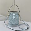 Replica Fendi Tresor Mini Bucket Blue