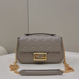 Replica Fendi Baguette Sliding Chain Beige