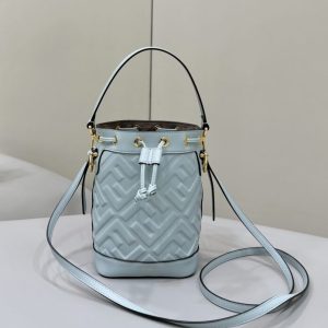 Replica Fendi Tresor Mini Bucket Blue