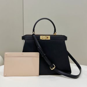 Replica Fendi Peekaboo Medium Black