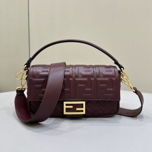 Replica Fendi Baguette Bordeaux