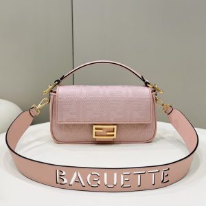 Replica Fendi Baguette Ff Pink