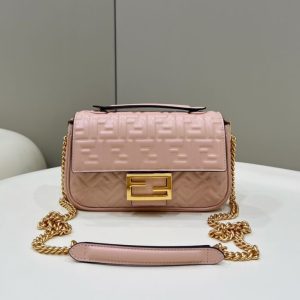 Replica Fendi Baguette Sliding Chain Pink