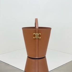 Replica Celine Triomphe Bucket Bag Brown