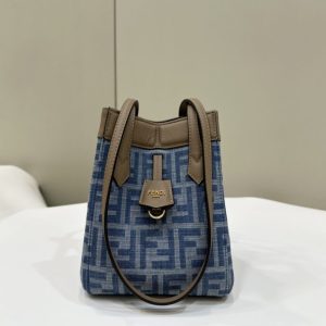 Replica Fendi Origami Small Blue Cotton