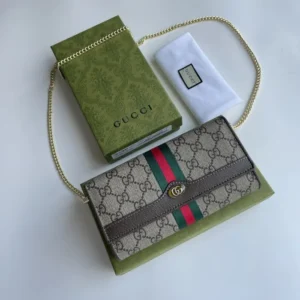 Replica GUCCI OPHIDIA GG CHAIN WALLET
