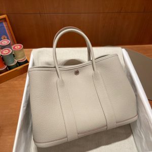 Replica Hermès Garden Party 30Cm Clacier White