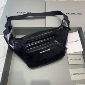 Replica Balenciaga Everyday Bag Patent Black
