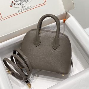 Replica Hermès Mini Bolide – Tin Gray