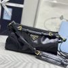 Replica Prada Leather Handbag Black
