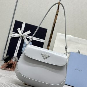 Replica Prada Cleo Small Grey Flap