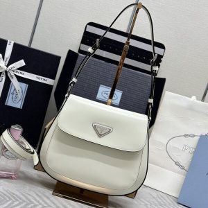 Replica Prada Cleo White Bag With Flap