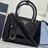 Replica Prada Galleria Black Patent