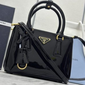 Replica Prada Galleria Black Patent