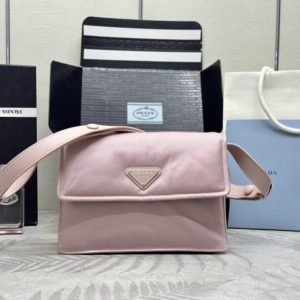 Replica Prada Re – Nylon Shoulder Bag Pink