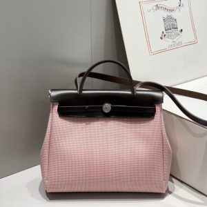 Replica Hermès Herbag 31Cm Pink