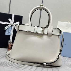 Replica Prada White Buckle