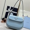 Replica Prada Cleo Medium Blue Bag With Flap