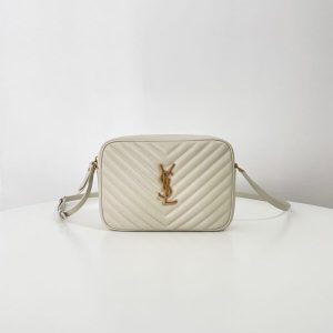 Replica YSL Lou Camera Bag White