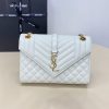 Replica YSL Envelope Crossbody White